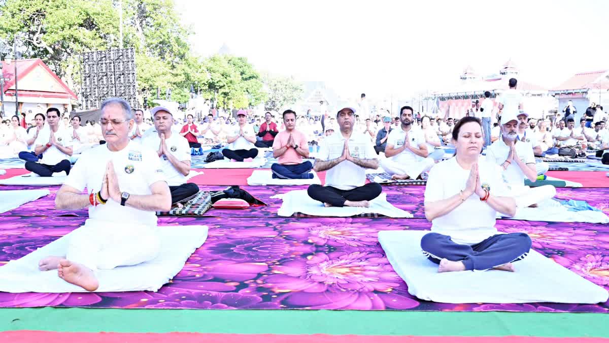 International Yoga Day celebration in Shimla