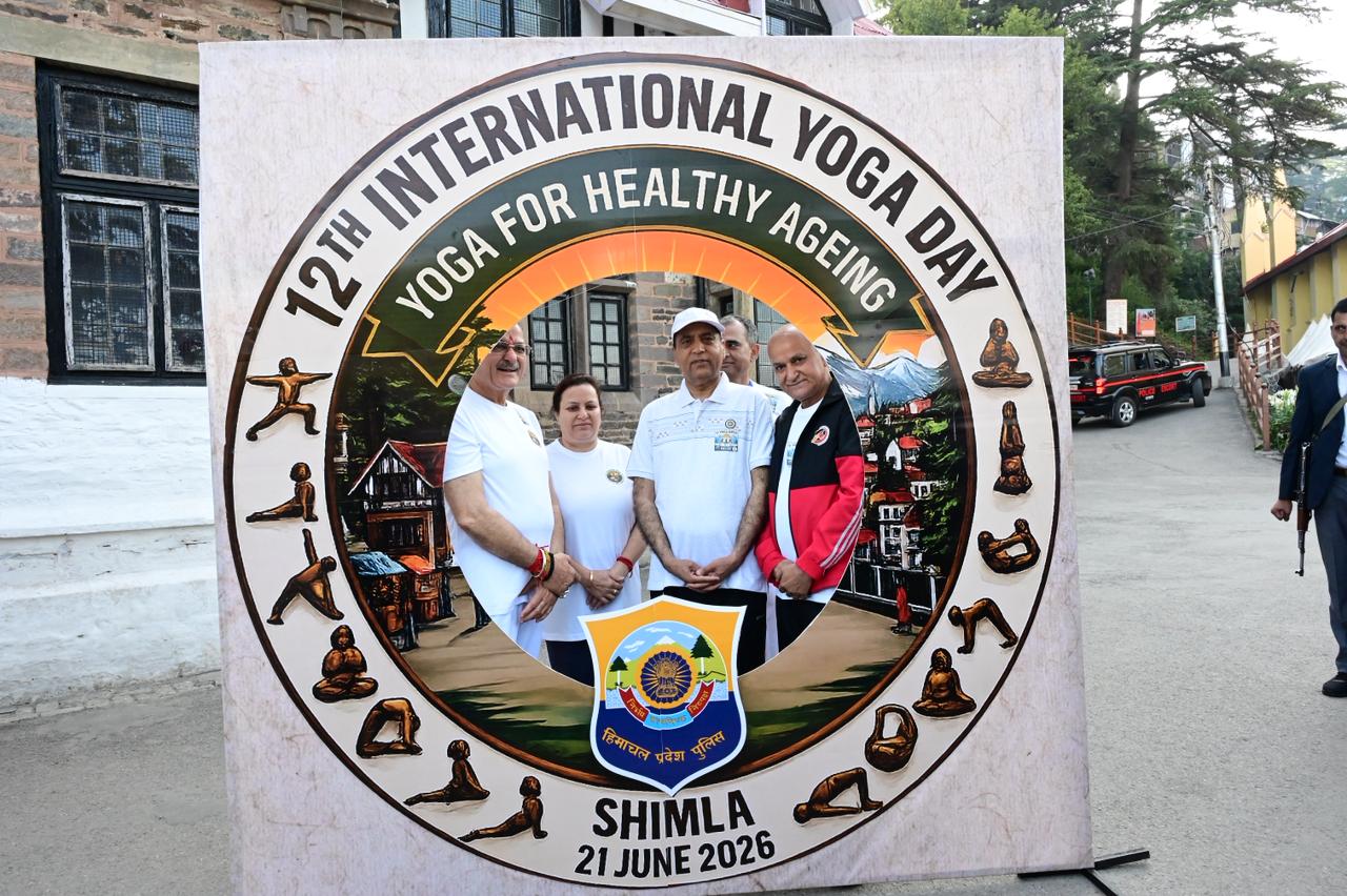 International Yoga Day celebration in Shimla