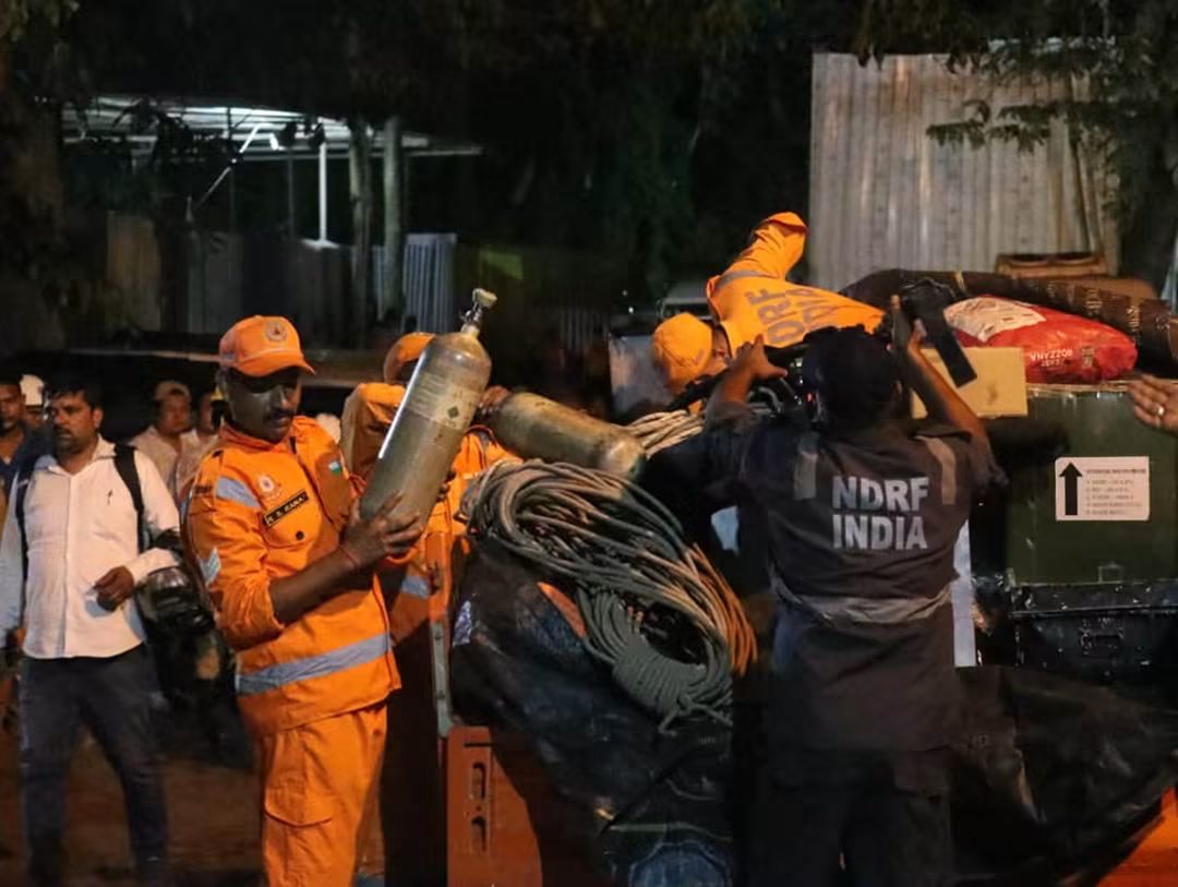 NDRF teams present at the site of tunnel accident