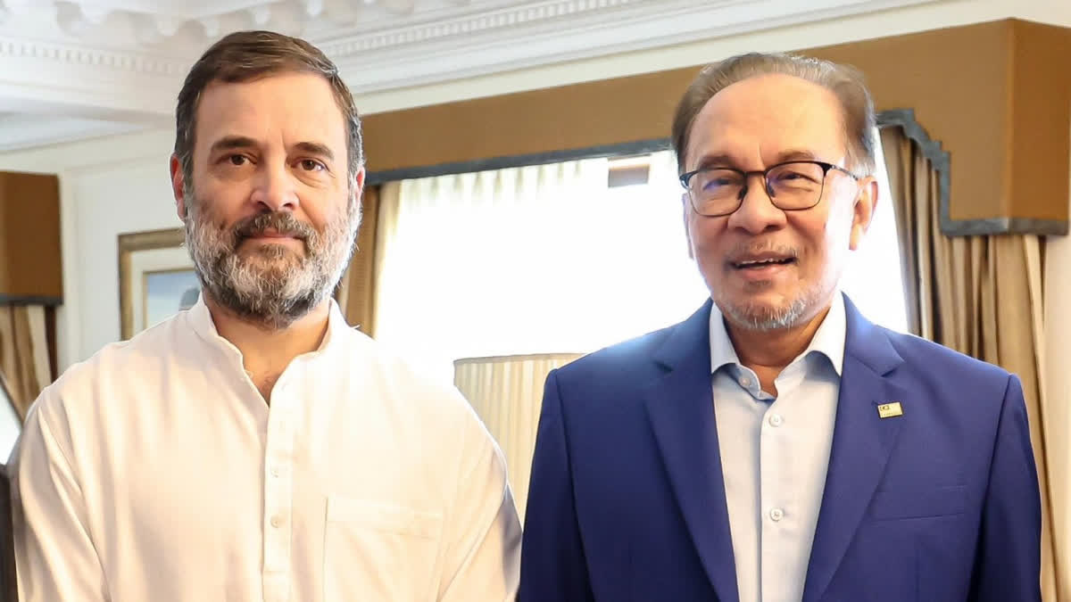 Rahul Gandhi Calls On Visiting Malaysian PM Anwar Ibrahim Rahul Gandhi Calls On Visiting Malaysian PM Anwar Ibrahim