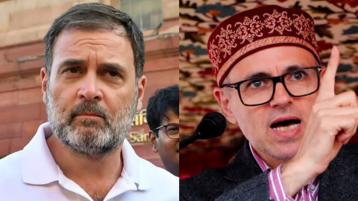 Rahul, Kharge's J&K Visit: Decoding Congress-NC Pre-poll Alliance Plans For 2024 Assembly Elections Congress leader and LoP Lok Sabha Rahul Gandhi (left) and National Conference vice president Omar Abdullah.