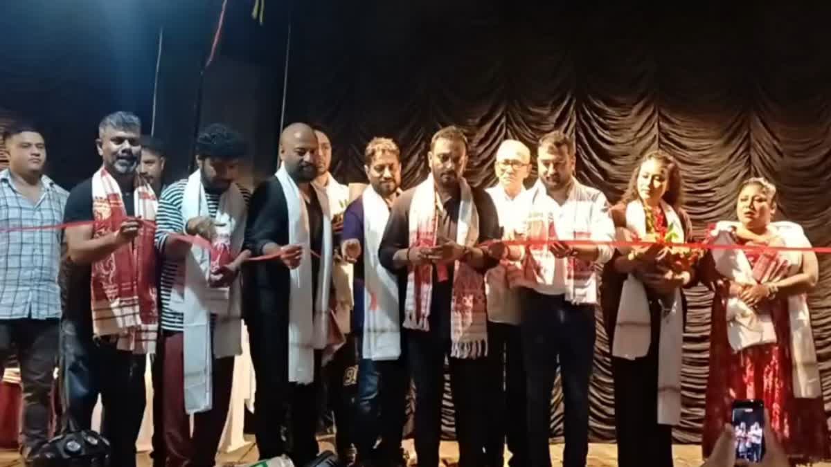 actor Jatin Bora officially inaugurates the 38th theatrical year of Hengool Theatre