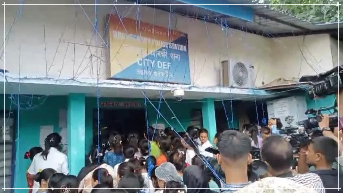 Protest demanding the release of the arrested nurse in GMCH case