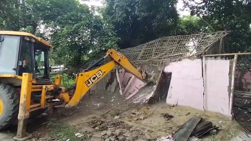 eviction drive in Charaideo at Mathurapur