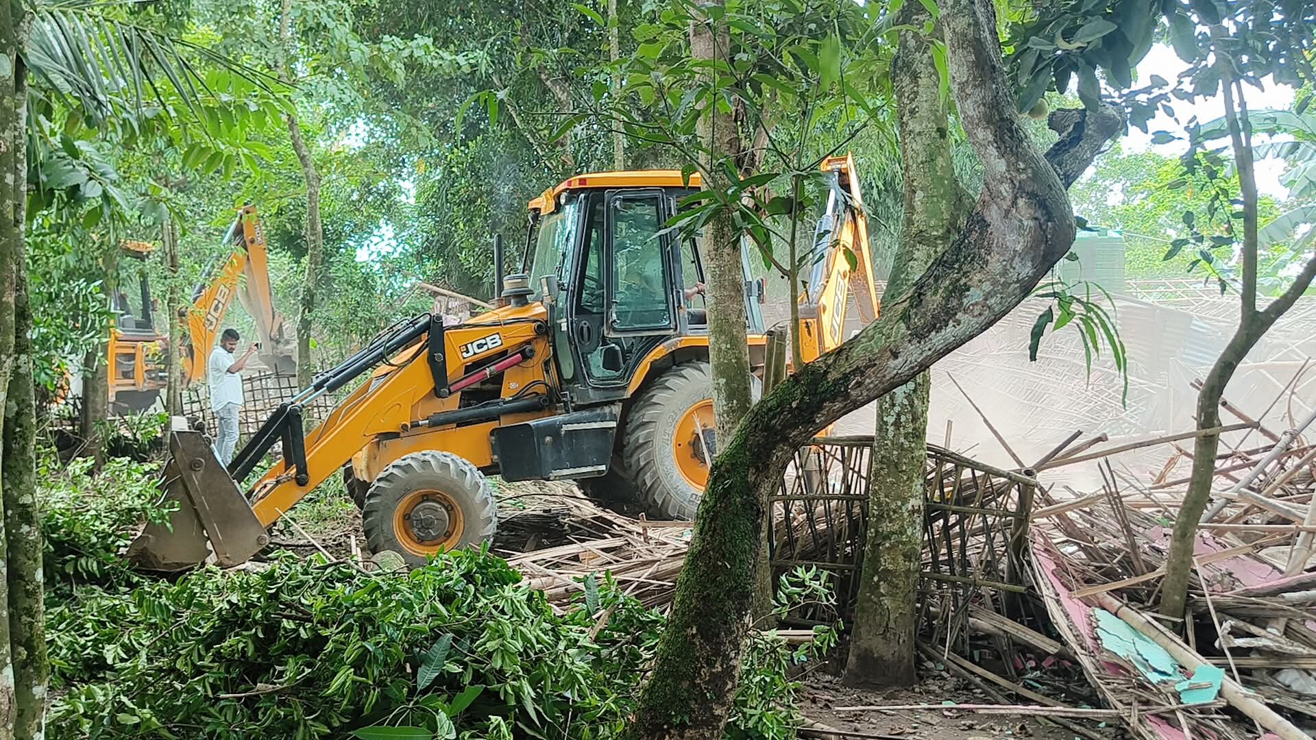 eviction drive in Charaideo at Mathurapur
