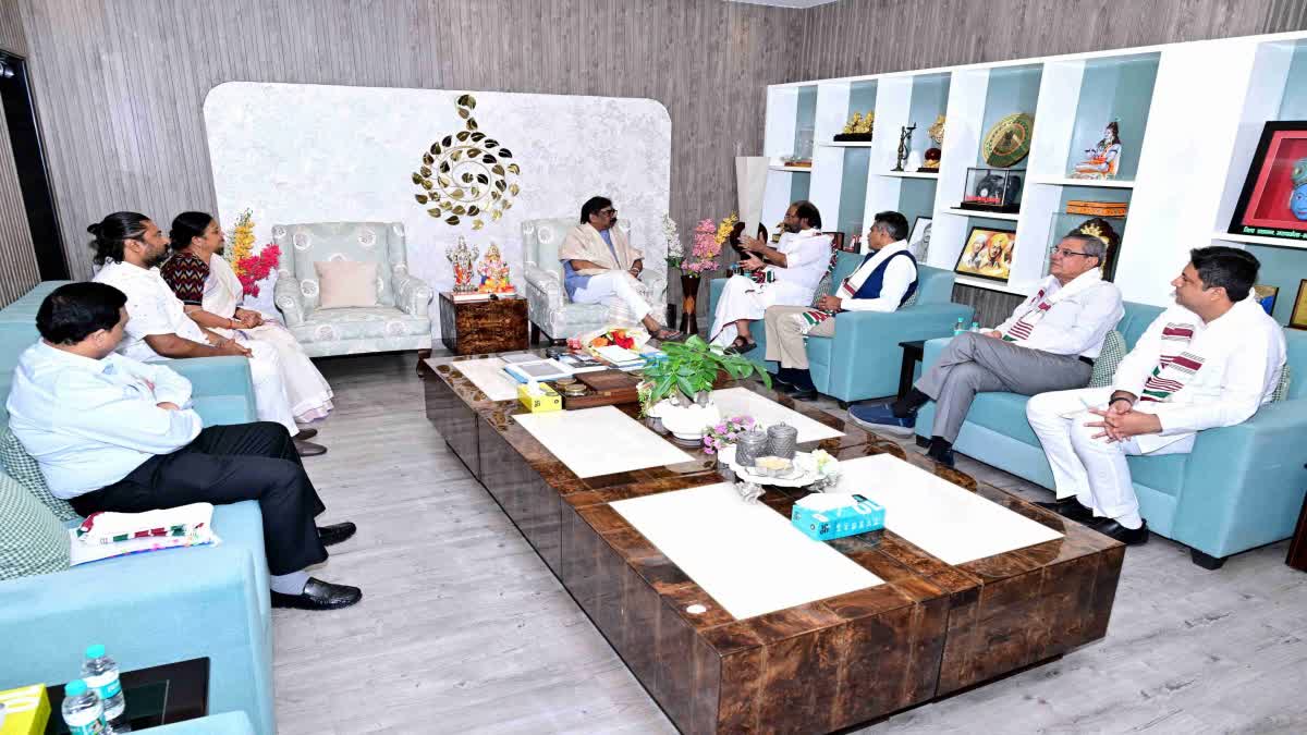 Central Parliamentary Sub committee team met CM Hemant Soren in Ranchi