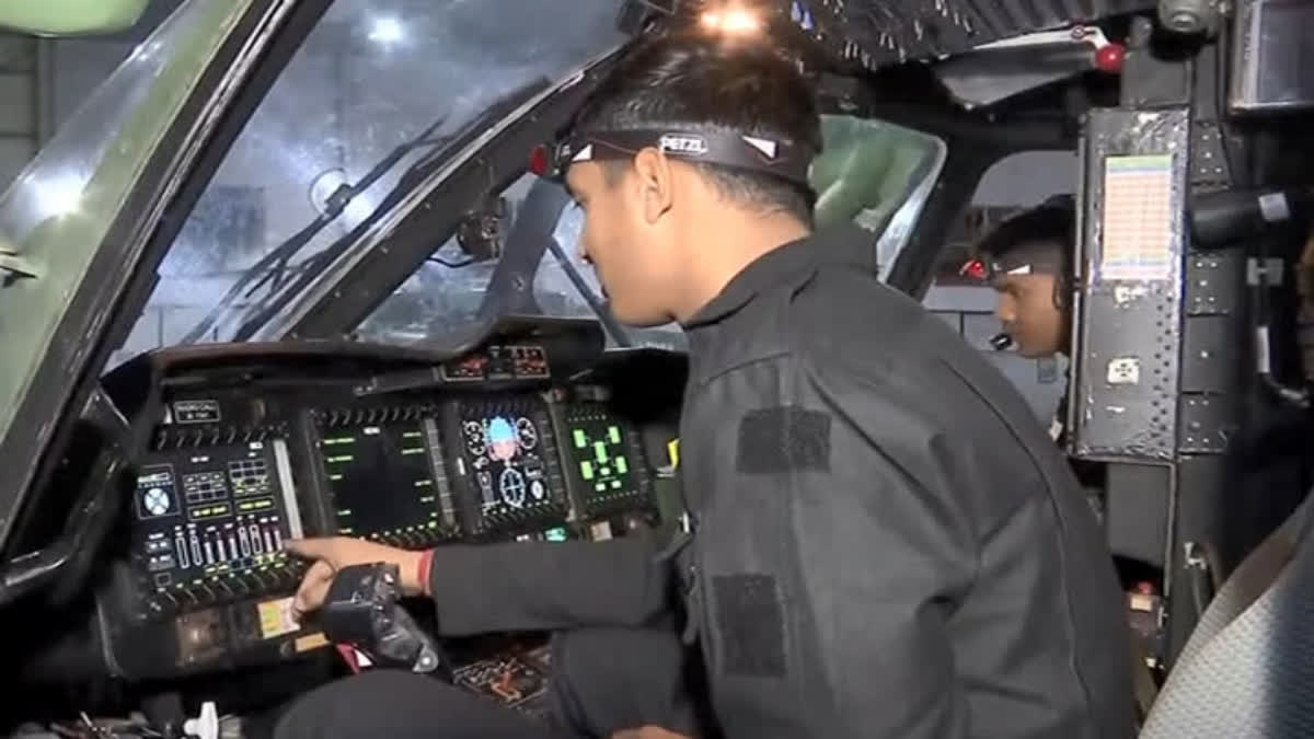 Indian Army Troops Conduct Night Operations In Ladakh Using Indigenous Dhruv Helicopters Indian Army Troops Conduct Night Operations In Ladakh Using Indigenous Dhruv Helicopters