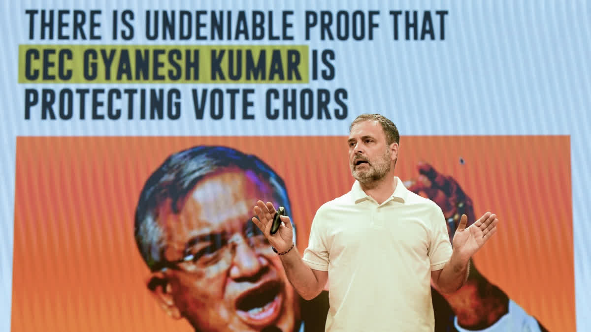 Yearender 2025 Vote Chori allegations shake Indias political scene amid Rahul CEC faceoff