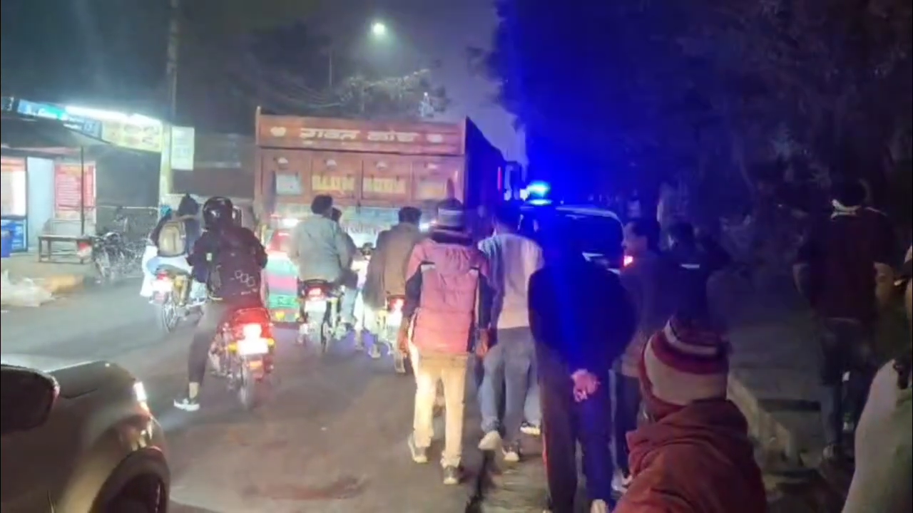Haryana Roadways bus crushed two bike riders in Karnal