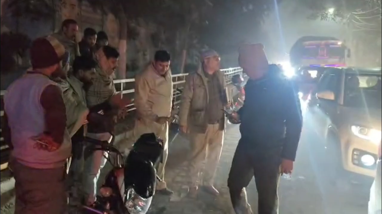 Haryana Roadways bus crushed two bike riders in Karnal