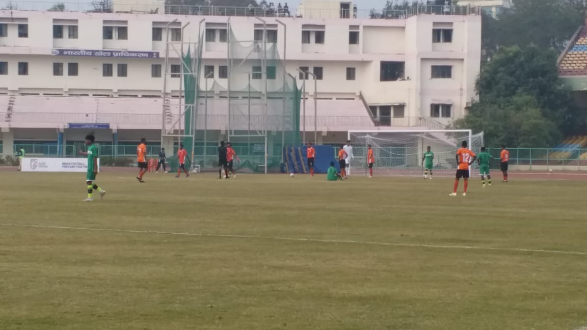 exciting matches played in 79th National Football Championship Santosh Trophy in Ranchi