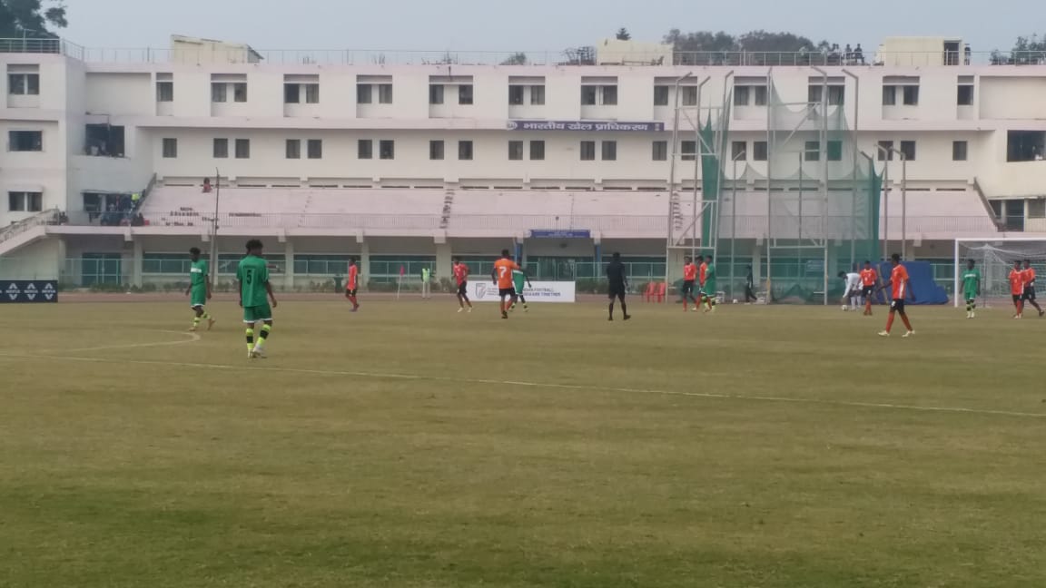 exciting matches played in 79th National Football Championship Santosh Trophy in Ranchi