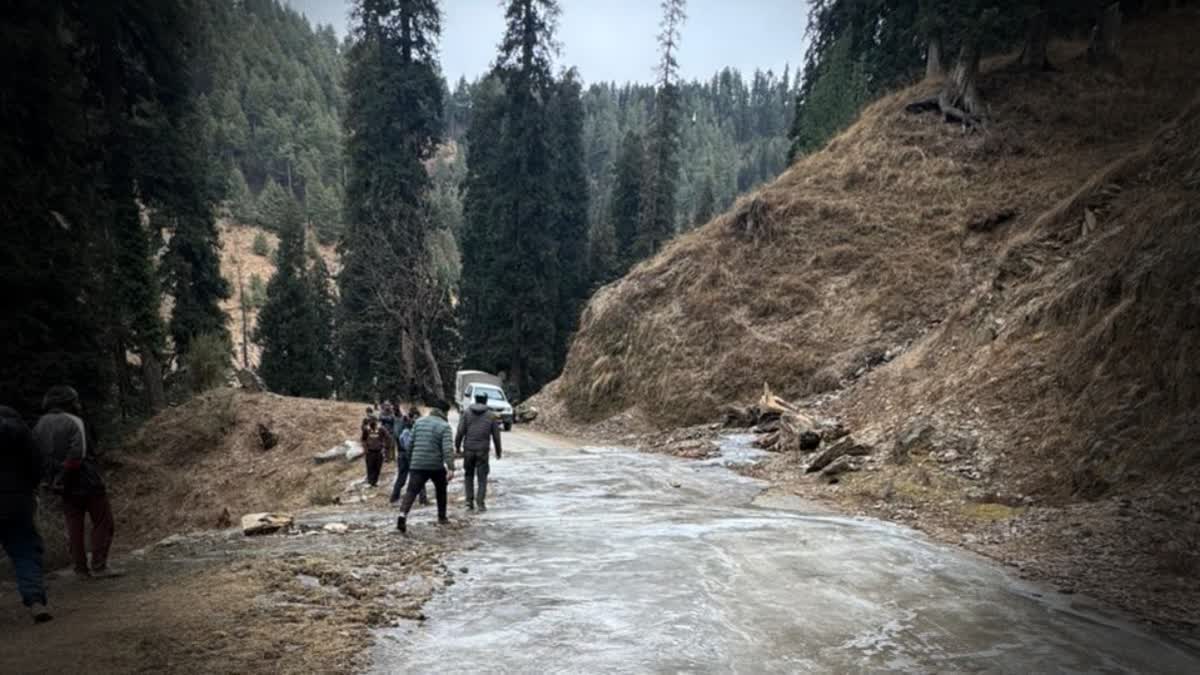 Army vehicle falls into ditch in Doda