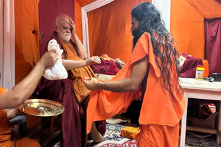 माघ मेले में पहुंचे बाबा रामदेव