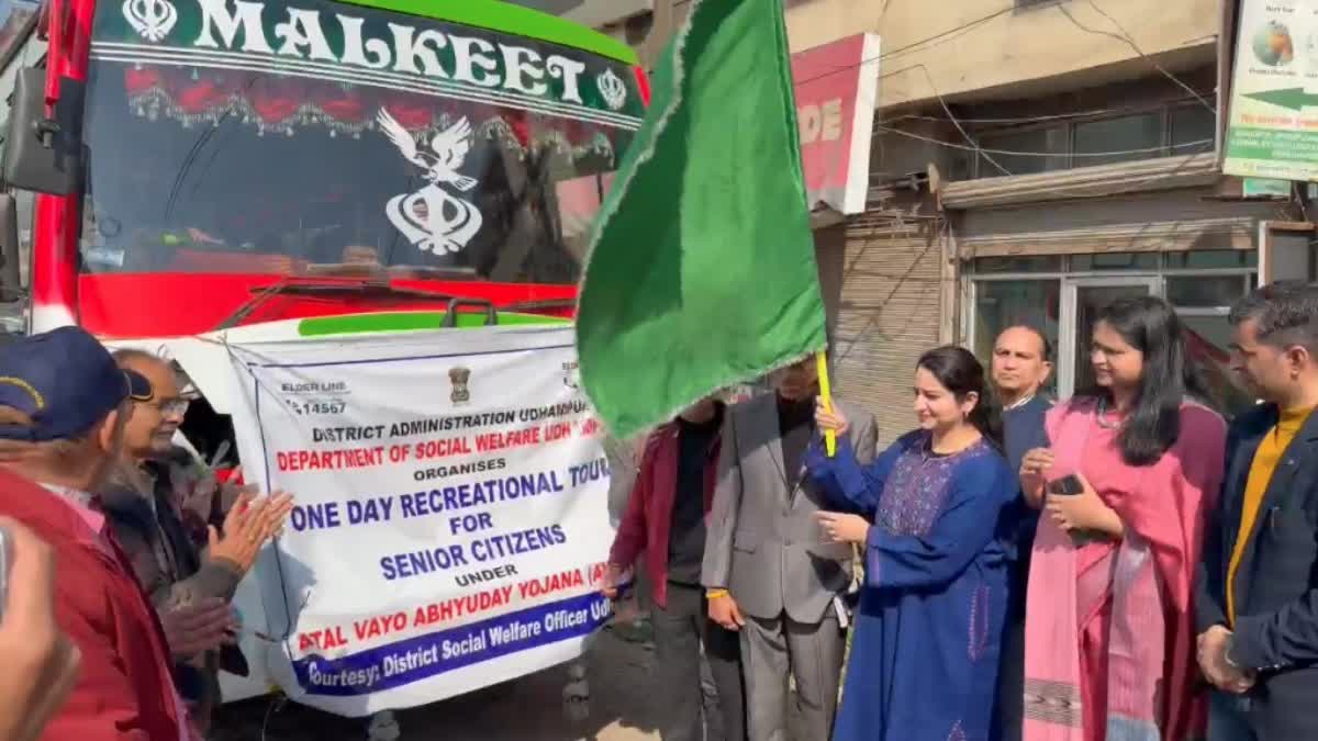 DC Udhampur flags off recreational tour for senior citizens to Sudh Mahadev