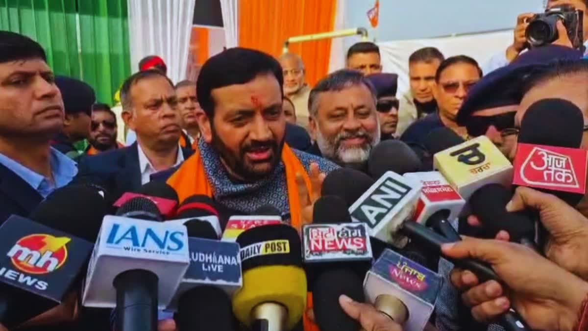 Haryana CM Nayab Singh Saini targeted the AAP government of Punjab in Ludhiana