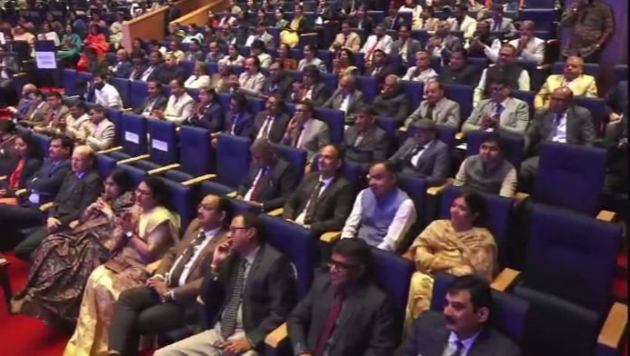 Judicial officers and others present at event