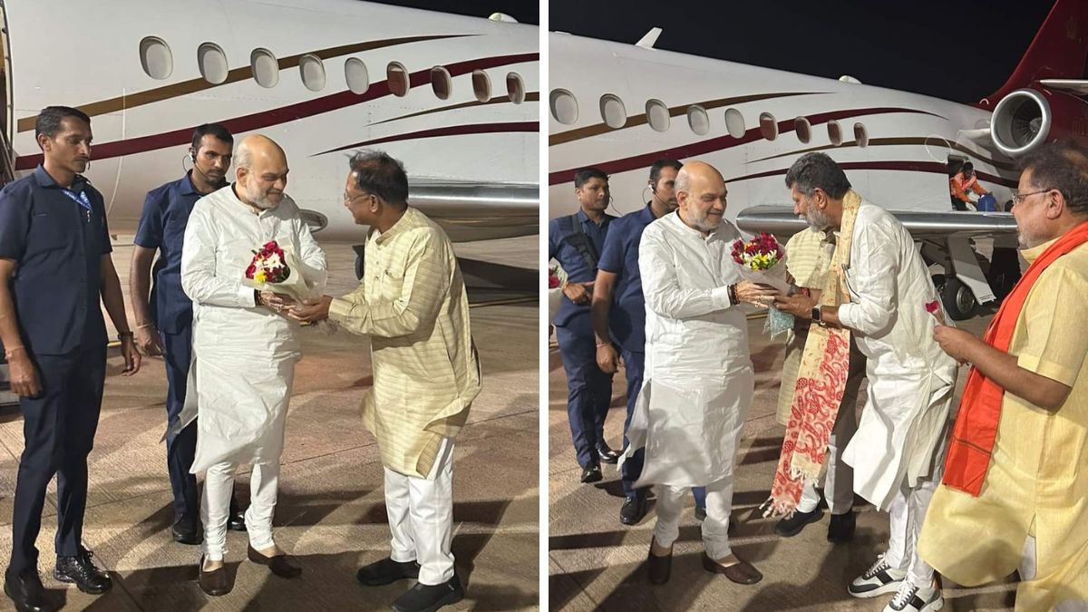 अमित शाह रविवार रात पहुंचे रायपुर