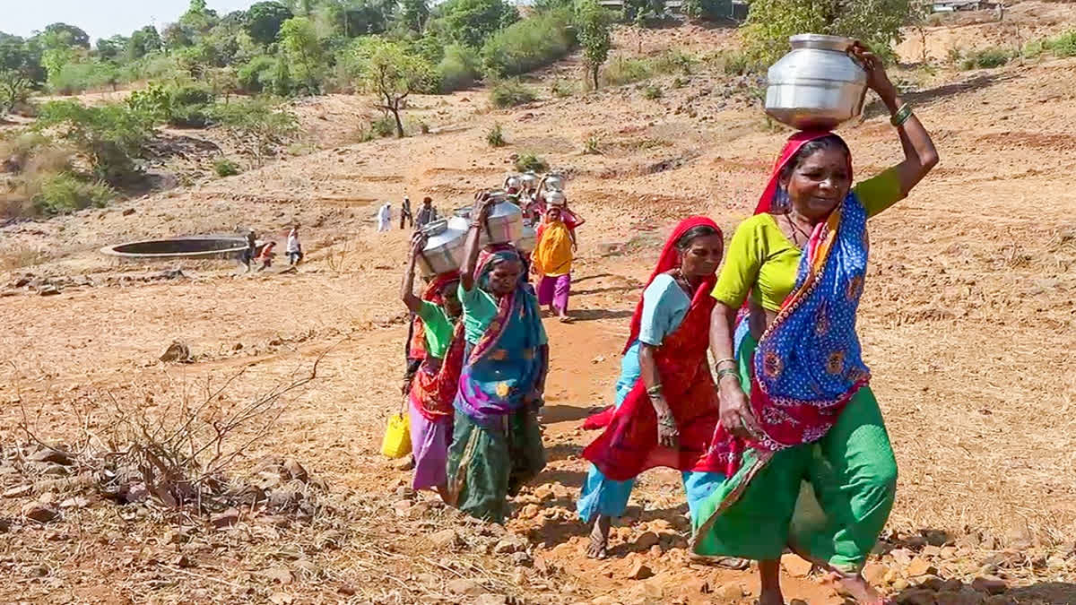 Women Climb Down Dried Up Well, Walk Miles As Nashik Village Grapples With Water Crisis