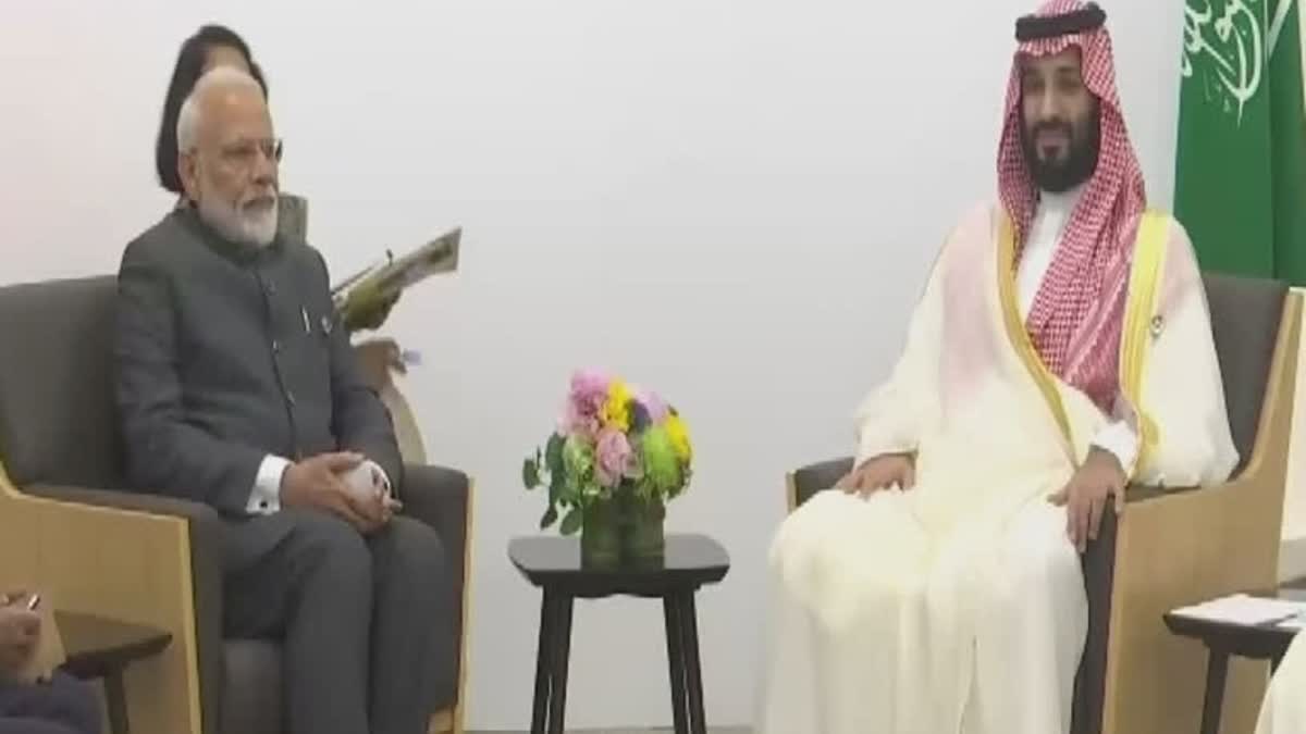 PM Modi with Saudi Crown Prince.