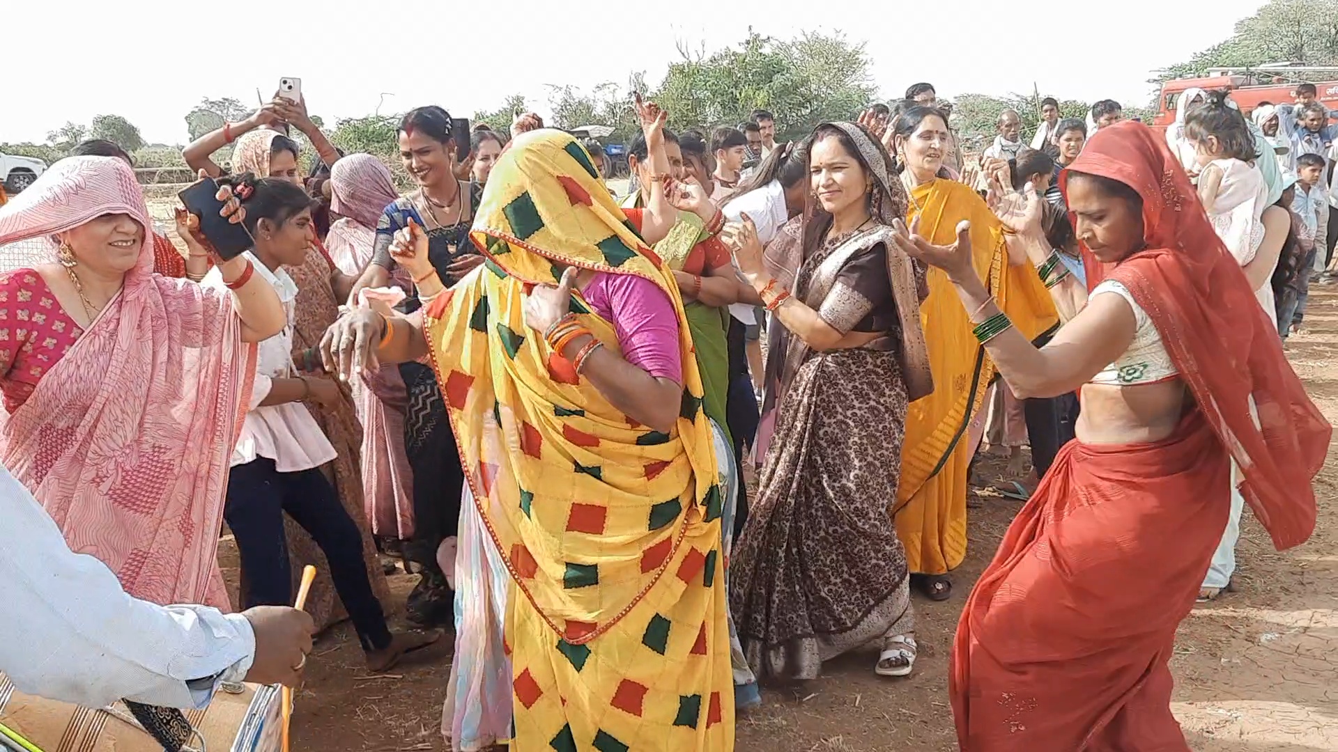 Women welcome the bride home at Dedar village in Jhansi, Uttar Pradesh