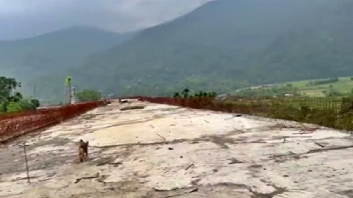 Construction of the Silchar-Saurashtra East-West Corridor in Dima Hasao is halted by residents of Dolaichunga