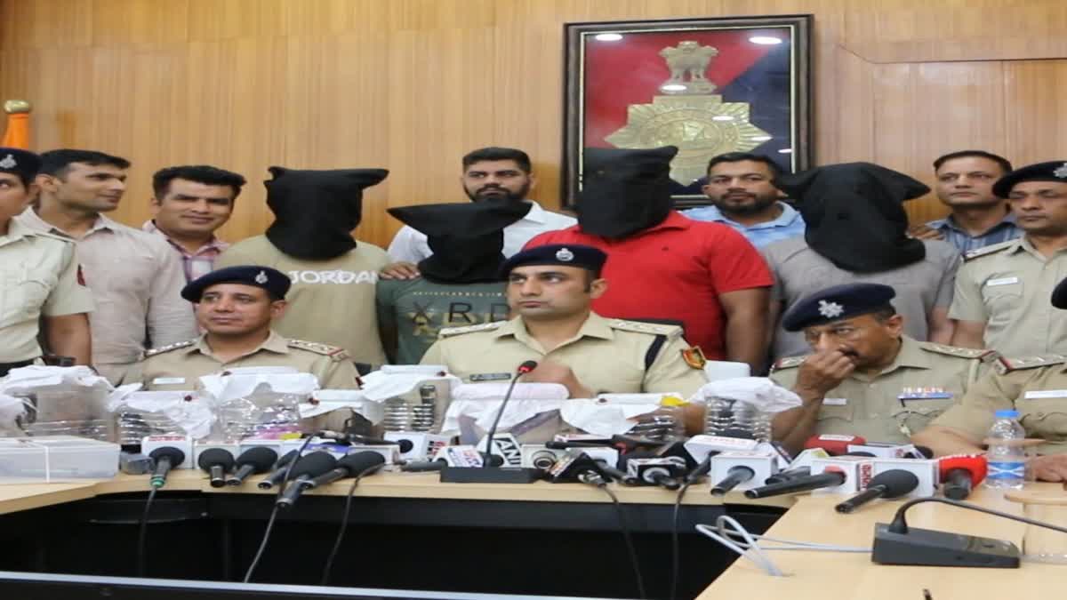 Eight criminals who supplied weapons to gangsters in Chandigarh were arrested with weapons