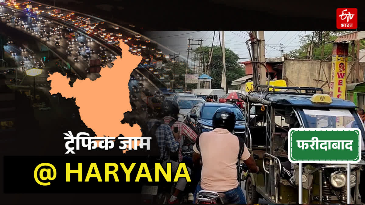Traffic Jam in Faridabad
