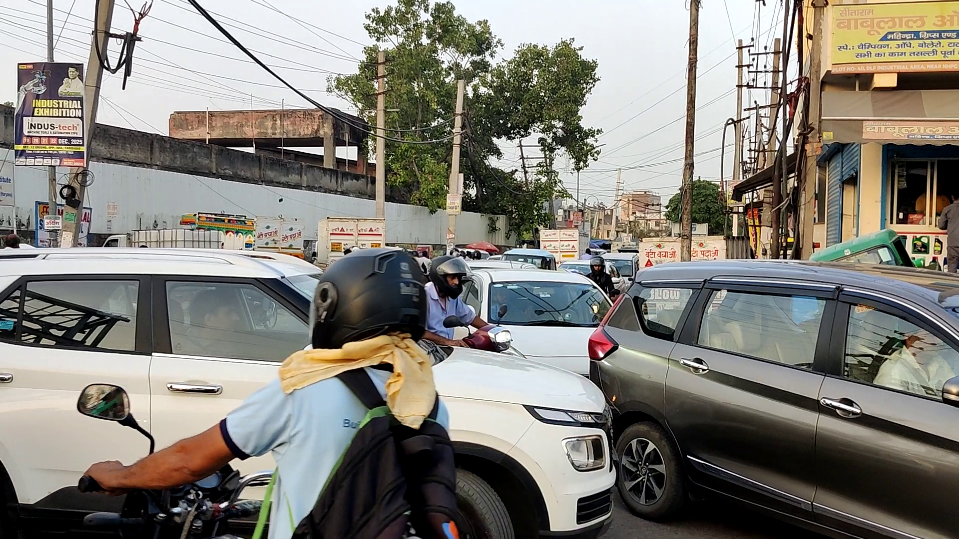Traffic Jam in Faridabad