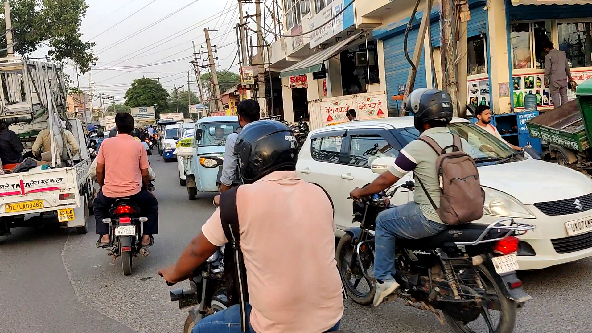Traffic Jam in Faridabad