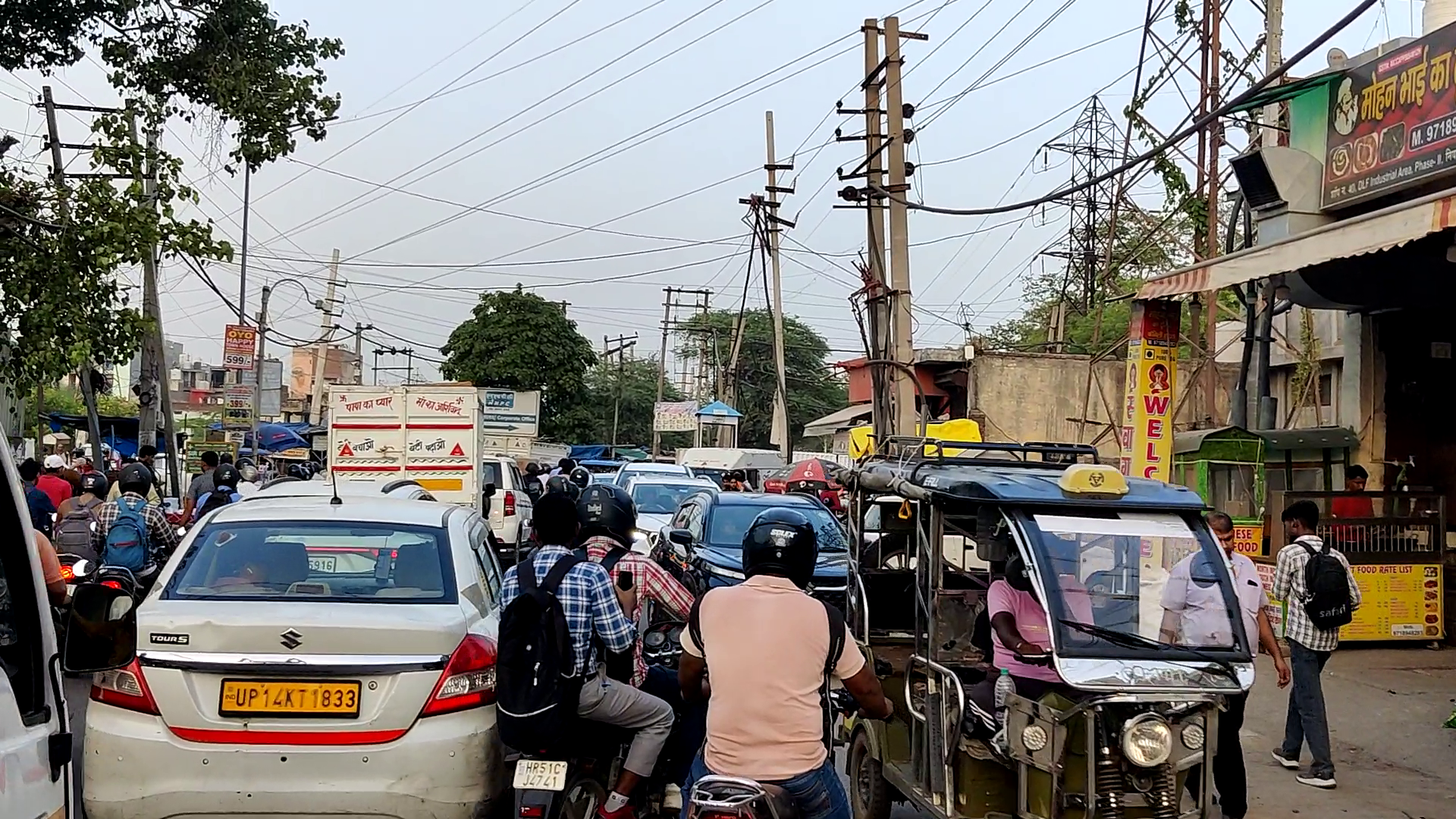 Traffic Jam in Faridabad