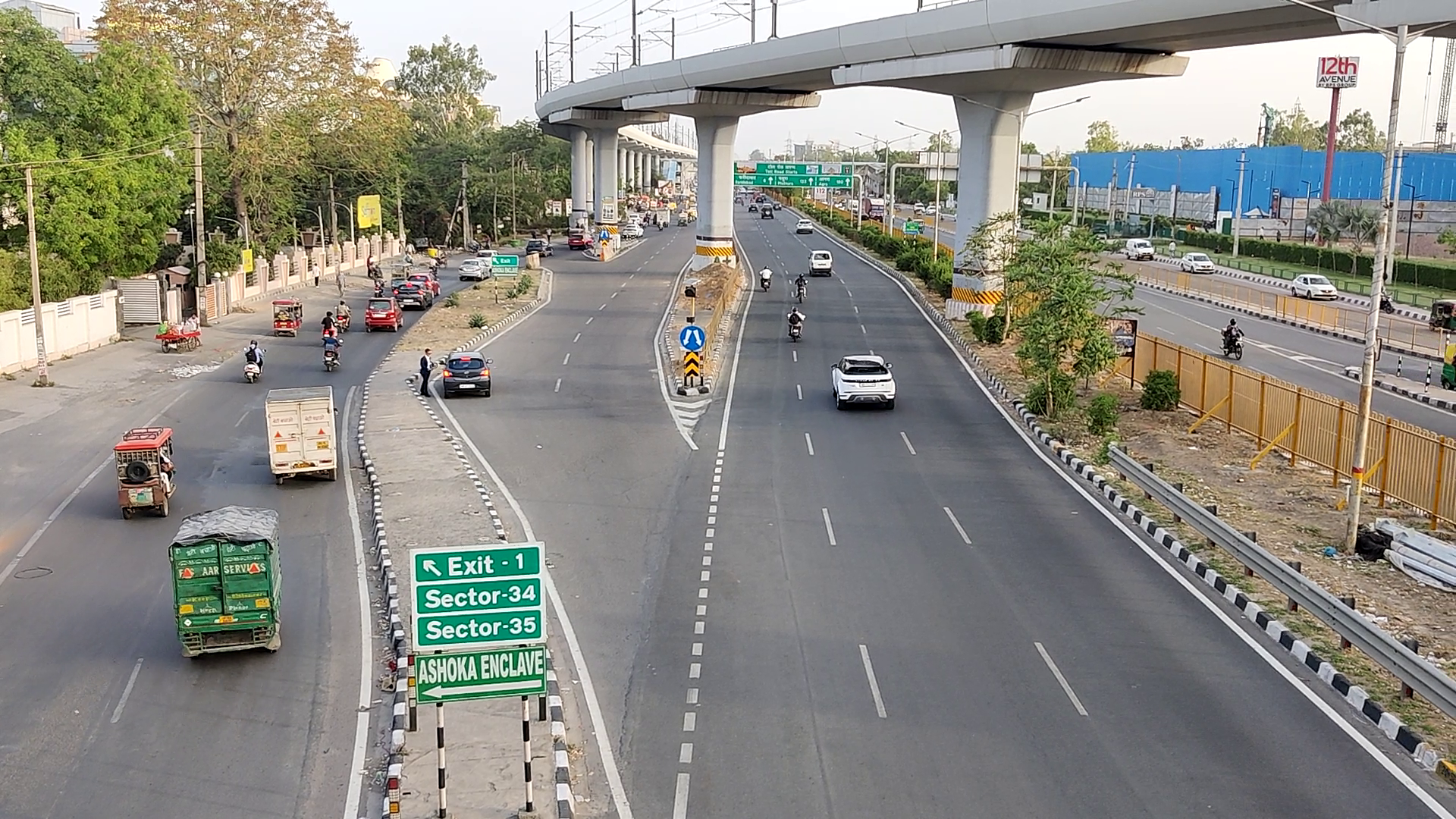 Traffic Jam in Faridabad