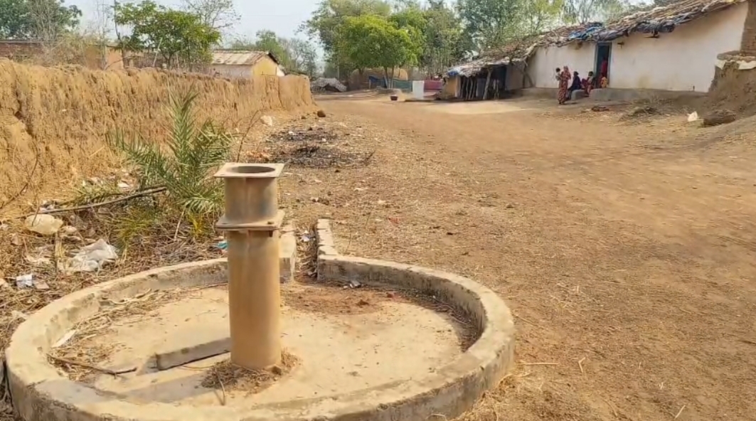 Handpumps have dried up in Bhalesar village.