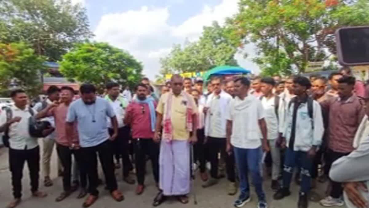 protest by Sarva Adivasi Samaj