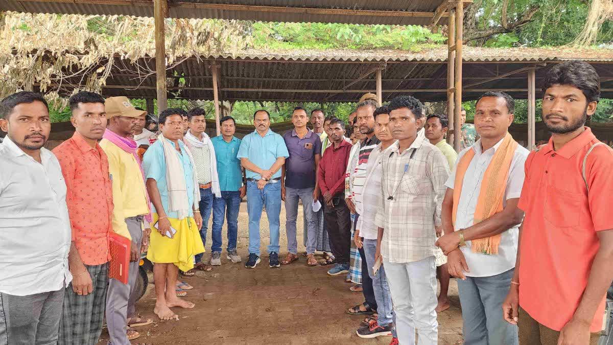 Protest by Sarpanchs in Bastar