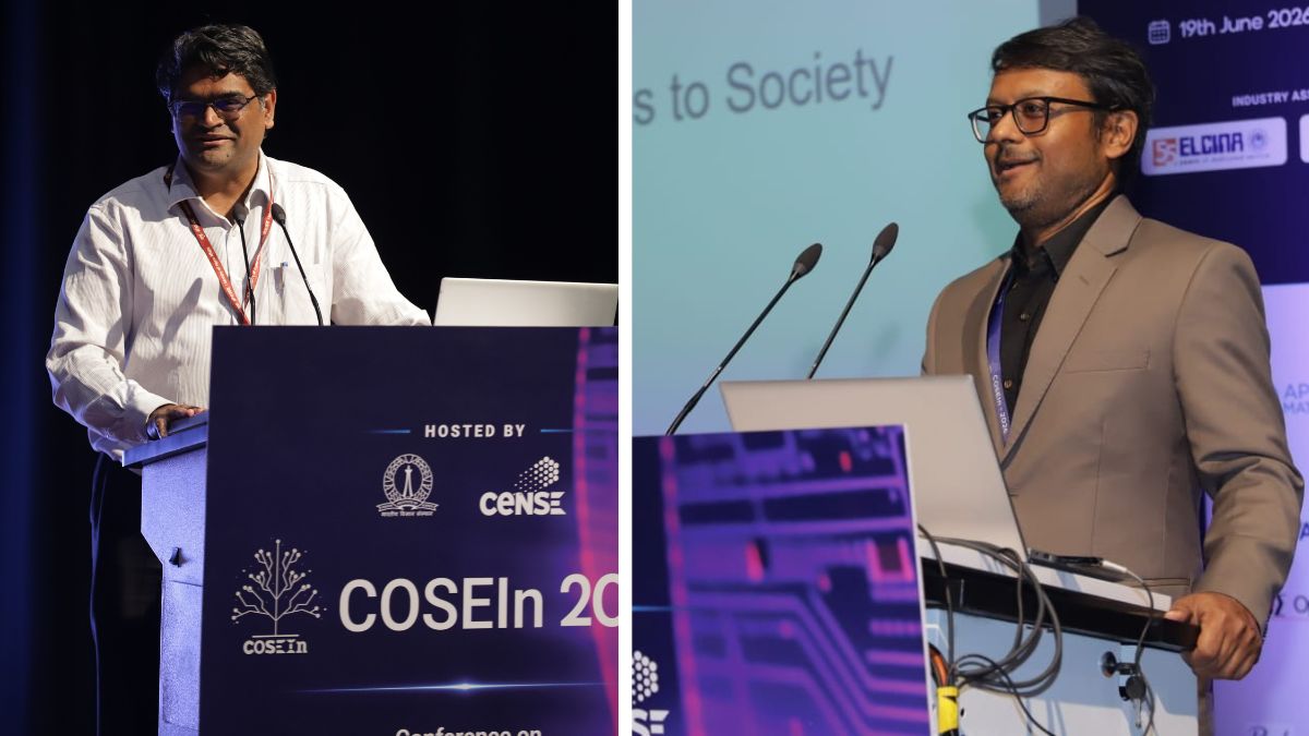 Left: Chief Guest, Shivkumar Kalyanaraman, CEO, ANRF | Right: Ambarish Ghosh, Chair, CeNSE