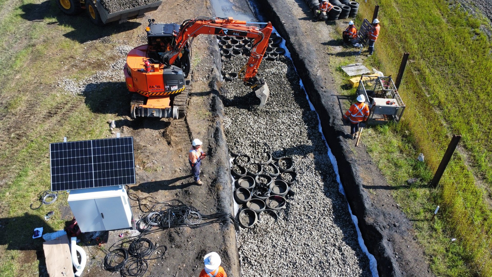 A stretch of test track was laid at Chullora NSW
