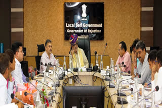UDH Minister Kharra holding a meeting with officials