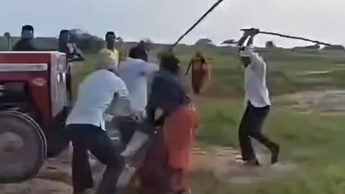 People from two groups clashed with each other