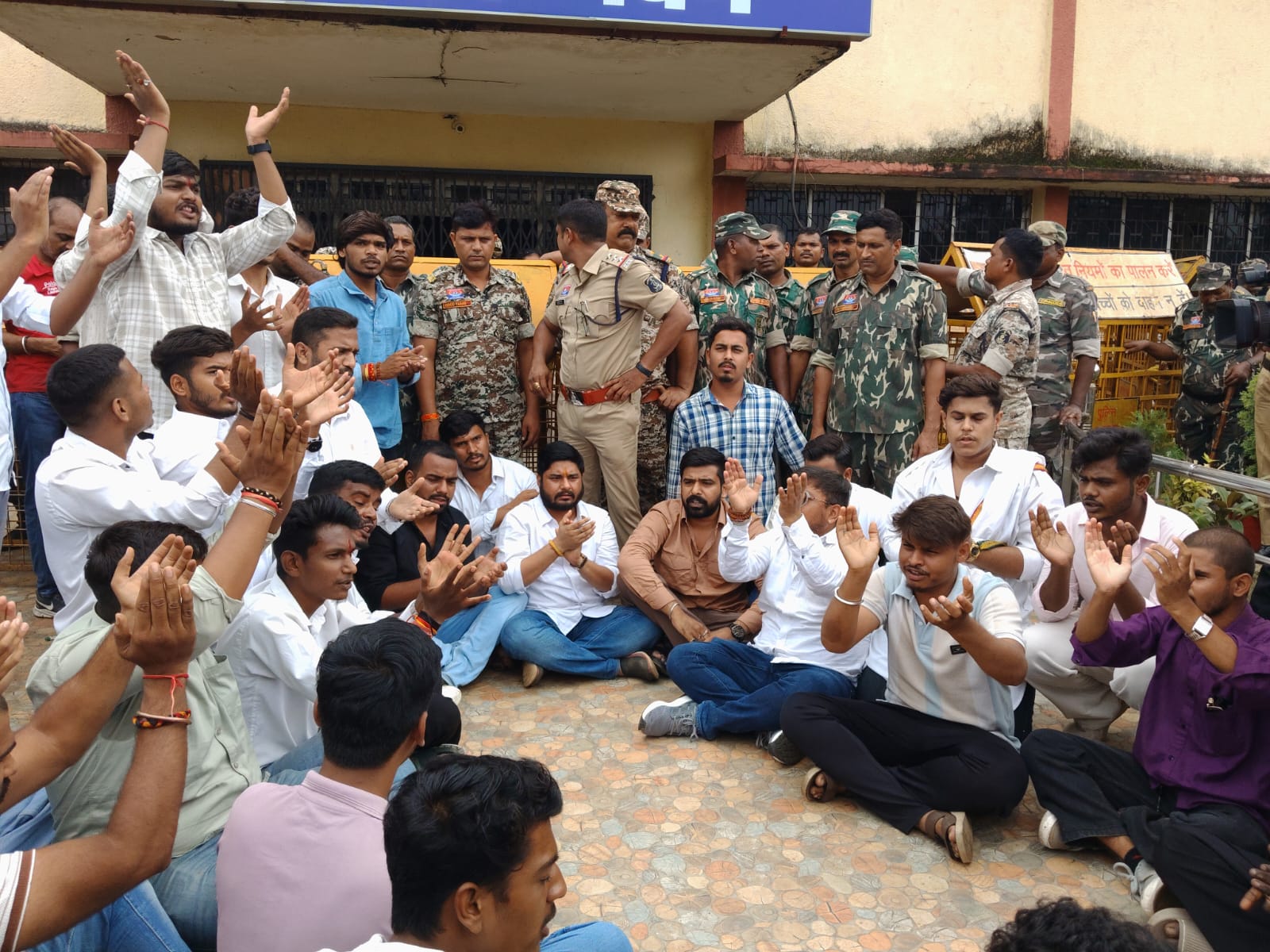 IGKV Paper Leak NSUI Protest
