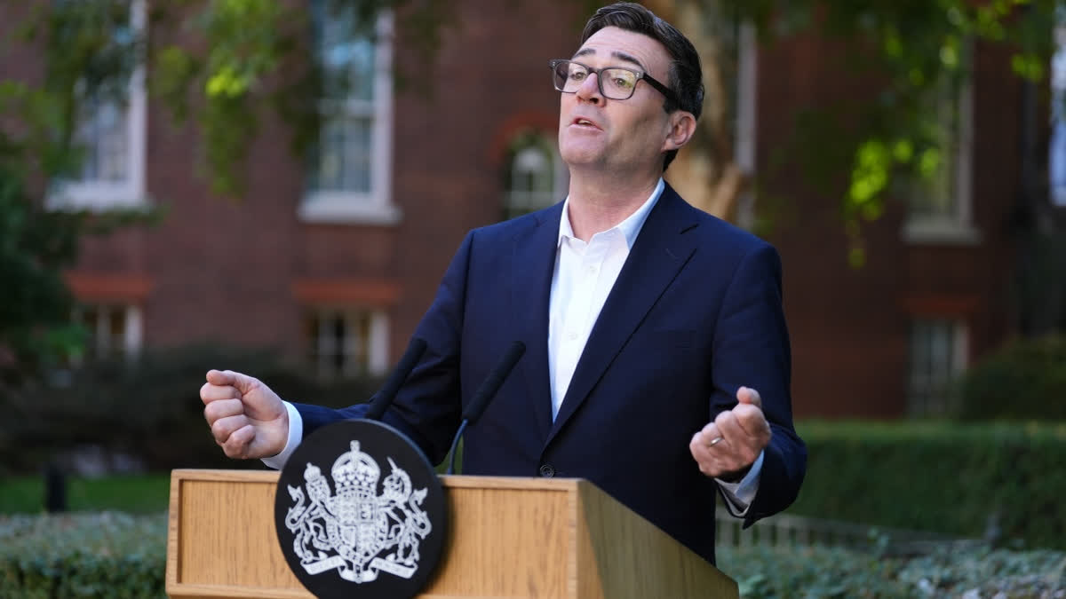 UK To Offer Saudi Arabia Aerial Refueling To Counter Houthi Attacks Britain's Prime Minister Andy Burnham gives a speech during a reception at 10 Downing Street, London, Monday Sept. 21, 2026Britain's Prime Minister Andy Burnham gives a speech during a reception at 10 Downing Street, London, Monday Sept. 21, 2026.