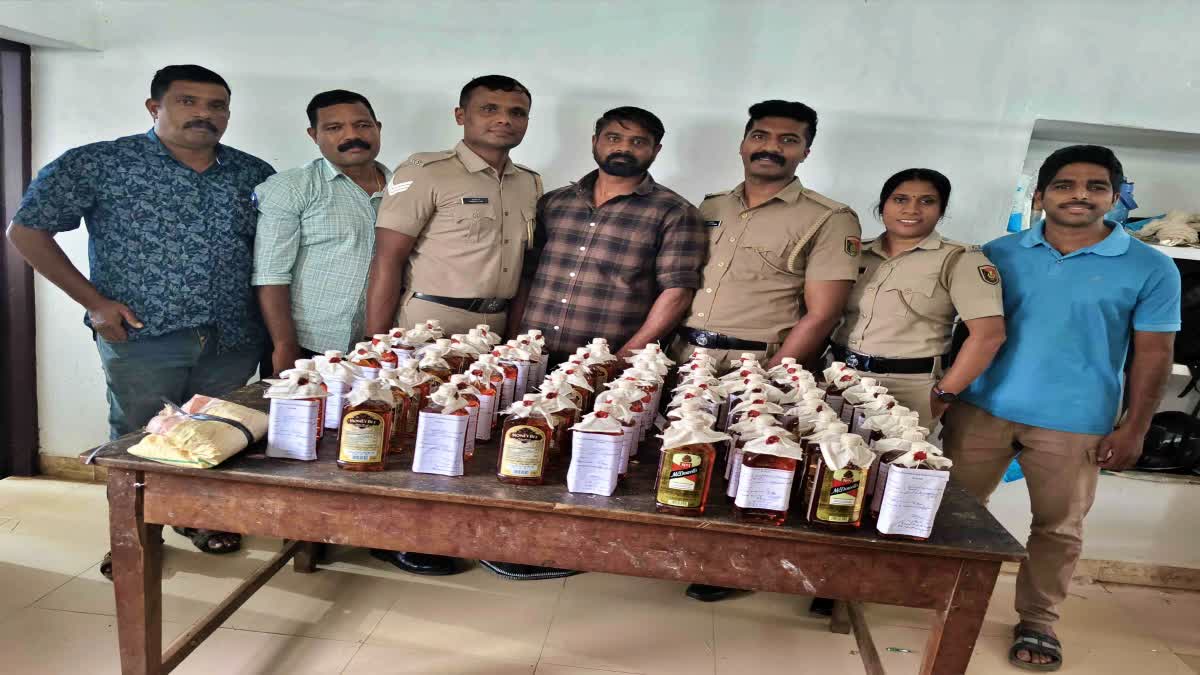 foreign liquor seized Wayanad  youth arrested with liquor  Wayanad liquor arrest latest  Wayanad excise arrest