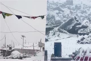 Snowfall in Lahaul Spiti