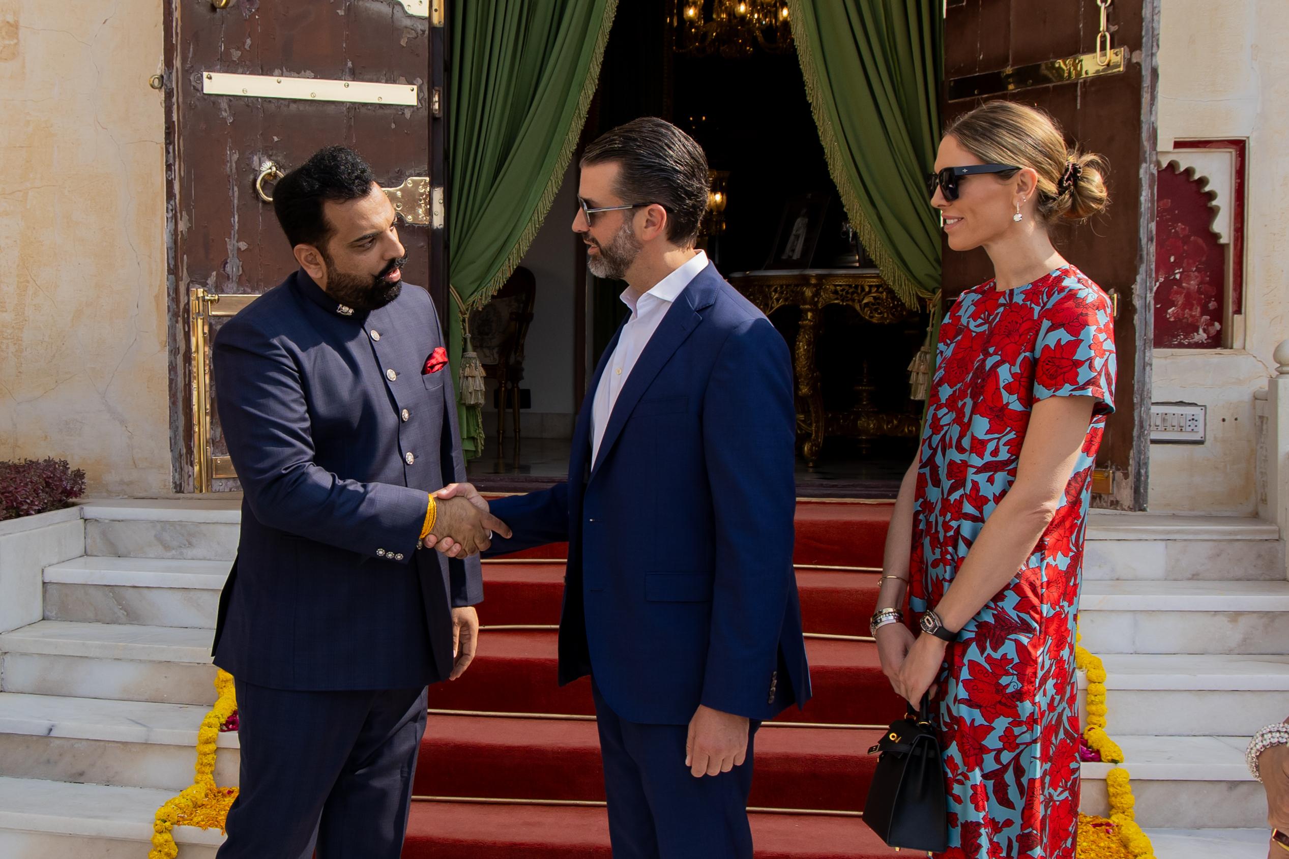 डोनाल्ड ट्रंप जूनियर ने लक्ष्यराज सिंह मेवाड़ से मुलाकात की