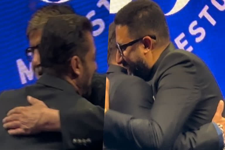 Netizens react to Salman Khan and Abhishek Bachchan's viral hug video from producer Anand Pandit's birthday bash