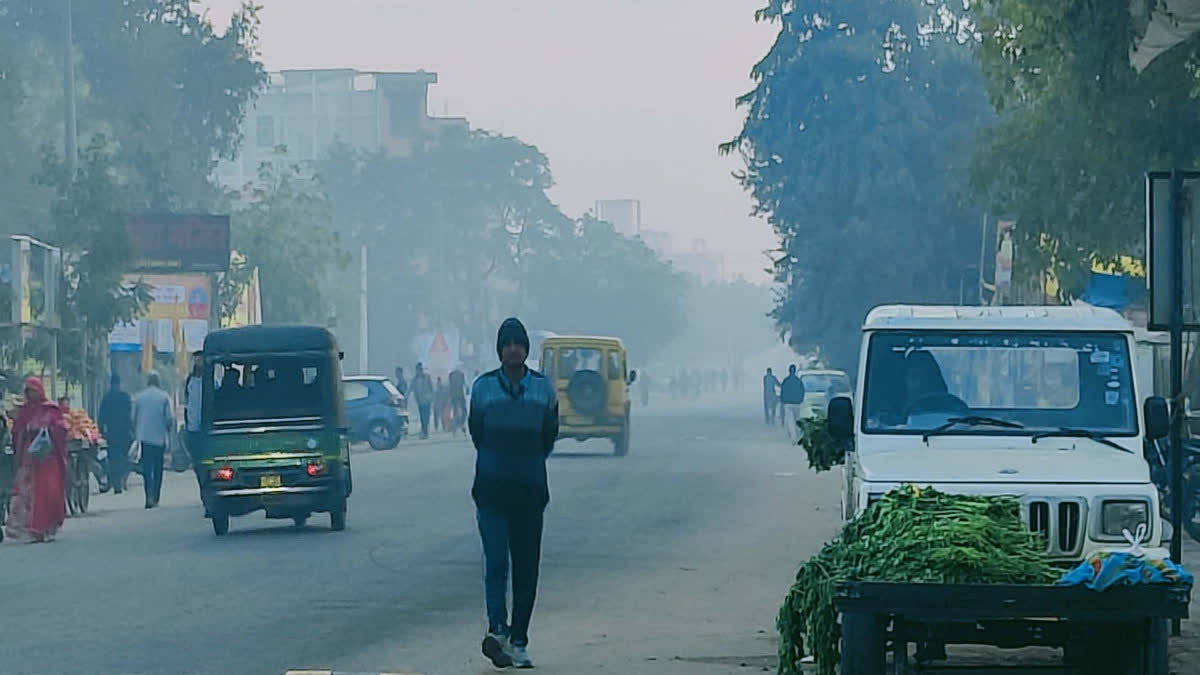 morning was covered in a blanket of fog