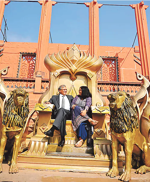 گیانیش کمار نے راموجی فلم سٹی کا بھی دورہ کیا