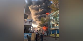 கோவையில் ஸ்பேர் பார்ட்ஸ் கடையில் பயங்கர தீ விபத்து