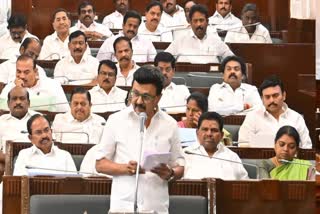 சட்டமன்றத்தில் உரையாற்றும் முதல்வர் ஸ்டாலின்