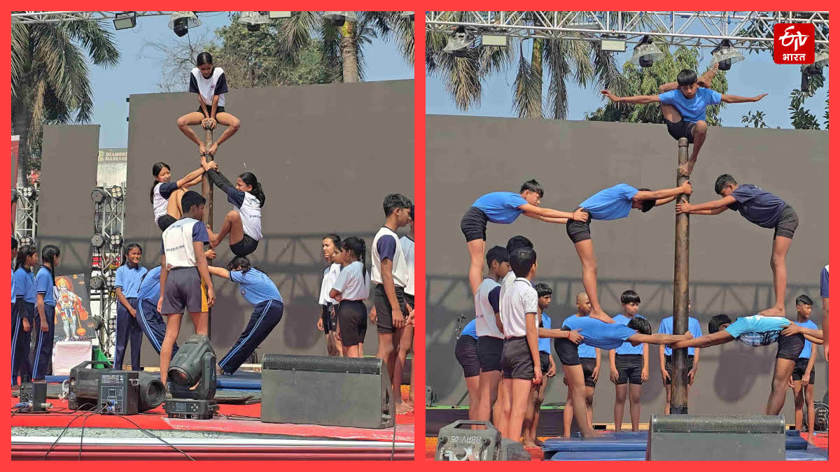 Malkhamb at Saras Mela Rudrapur